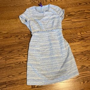 Seraphine Maternity Blue Tweed Dress